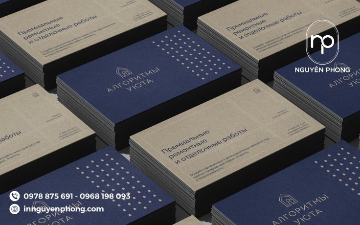 Logo công ty in trên card visit